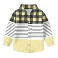 thumbnail image 6 of Bxsruta Blouse for Kids, Children's Plaid Print Long Sleeve Button Down Shirt, Casual Turn Down Collar Top, 6 of 6