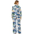 thumbnail image 2 of Xoenoiee Turtle Starfish Print Women's Sweatsuits Sets 2 Piece Outfits Drawstring Hooded Pullover Jogger Sweatpants Tracksuits Casual Set, L, 2 of 7