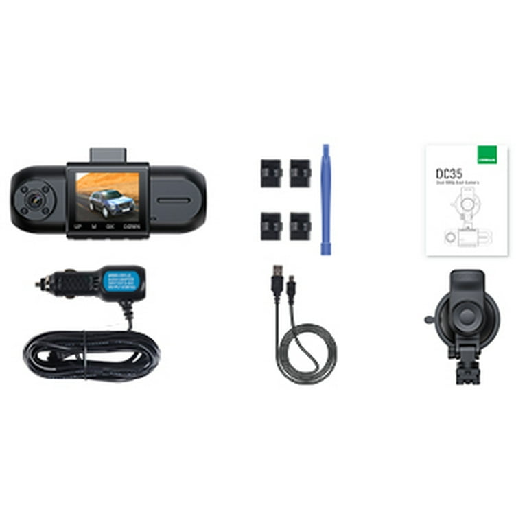 Campark 1080P Dual Dash Cam w/ GPS, IR Night Vision, G Campark 1080P Dual Dash Cam w/ GPS, IR Night Vision, G