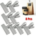 thumbnail image 2 of 8/12pcs Set Metal Chip Bag Clips Stainless Steel Home Kitchen Food Snack Clips, 2 of 4