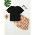thumbnail image 4 of Kucnuzki 3T Toddler Boy Summer Outfits Shorts Sets 4T Short Sleeve Cool Bear Prints T-Shirt Tops Letter Printing WalkShorts 2PCS Set Black, 4 of 8