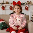 thumbnail image 2 of Yuyamidu Cherry Blossom Cat Sweatshirt for Girls Size 7-8 Ruffle Shoulder Crewneck Sweatshirts Long Sleeve Pullover Tops Casual Cute Fall Clothes Lightweight Soft Outdoor School Outfits, 2 of 8
