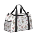 thumbnail image 2 of Balery Funny Chicken Bolsa de Gimnasio para Mujeres, Bolsa de Viaje con Bolsillo Húmedo, Bolsa de Fin de Semana para Mujeres, Bolsa de Viaje Resistente al Agua, 2 of 7