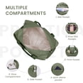 thumbnail image 3 of WANDF Large 40L Gym Bag with Shoe Compartment Wet Pocket for Women Men,Yoga Bag with Yoga Mat Holder,Waterproof Duffel Travel Bag Carry On Weekender Overnight Bag(Green), 3 of 9