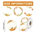 thumbnail image 2 of 500PCS Autumn Thermal Stickers 2 inch Fall Maple Leaves Direct Thermals Labels Harvest Fall Pumpkins Mushrooms Direct Name Printer Tags for Small Business Price DIY, 2 of 5