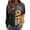 Gray #082, variant on Halloween Evil Smile Fall Sweatshirts Pullover for Women, Oversized Crewneck Long Sleeve Tee Top, Cozy Soft Spooky Season Casual T-Shirt Shirt, S