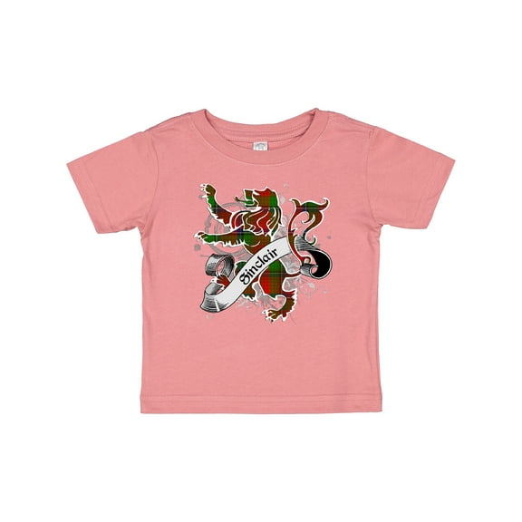 Inktastic Sinclair Tartan Lion Boys or Girls Baby T-Shirt