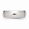 thumbnail image 4 of White Stainless Steel Ring Band Wedding Comfort Domed, 4 of 6