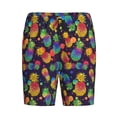 thumbnail image 4 of Wukai Colorful Pineapples1 Men’s Short Pajama Pants With Pockets Soft Sleep Pj Shorts for Men-XX-Large, 4 of 6