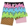 thumbnail image 4 of PRfgtbd Boys Swim Trunks Ice Cream Shorts With Compression Liner Casual Bathing Suit Elastic Waist Summer Beach Shorts For Kids Swimwear 2-3 Years, 4 of 4