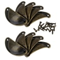 thumbnail image 2 of 20 piezas de de taza con manija de de puerta de pequeña sala de cajón con tornillos de bronce Soledad Tirador de la puerta del cajón del armario, 2 of 8