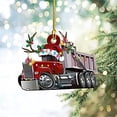 thumbnail image 3 of PENGXIANG Christmas Pendant Cartoon Vehicles Design Weather Proof Wooden Hanging Cars Pendant for Fireplace, 3 of 9