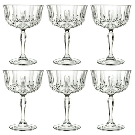 

Majestic Gifts Inc. Glass Flutes-Saucer - Belle Coupe-8.25 Oz.- Set/6 - 3.75