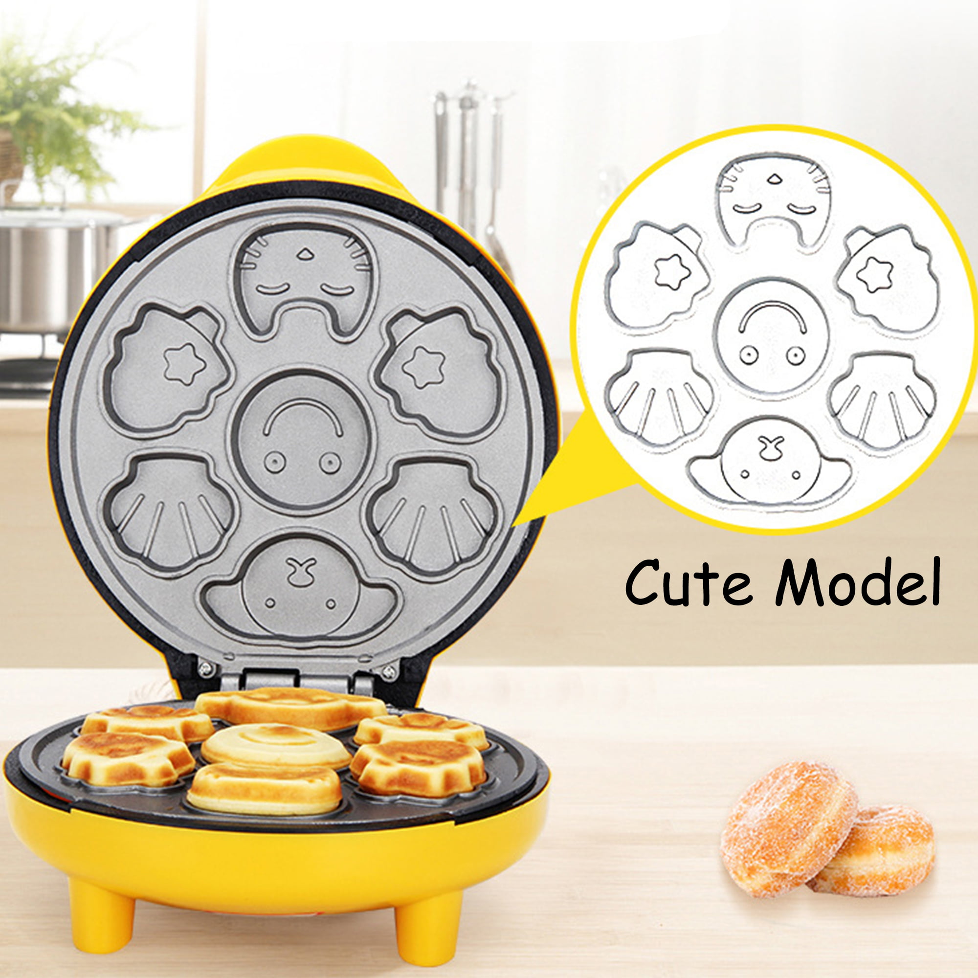 Animal Mini Waffle Maker- Makes 7 Fun, Different Shaped Pancakes -  Non-stick, 1 Count - Kroger