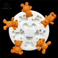 thumbnail image 2 of Precioso molde de silicona de Gel de cristal, herramientas creativas duraderas para hacer Chocolate, molde de fiesta, oso de dibujos animados blanco, bricolaje, 2 of 5