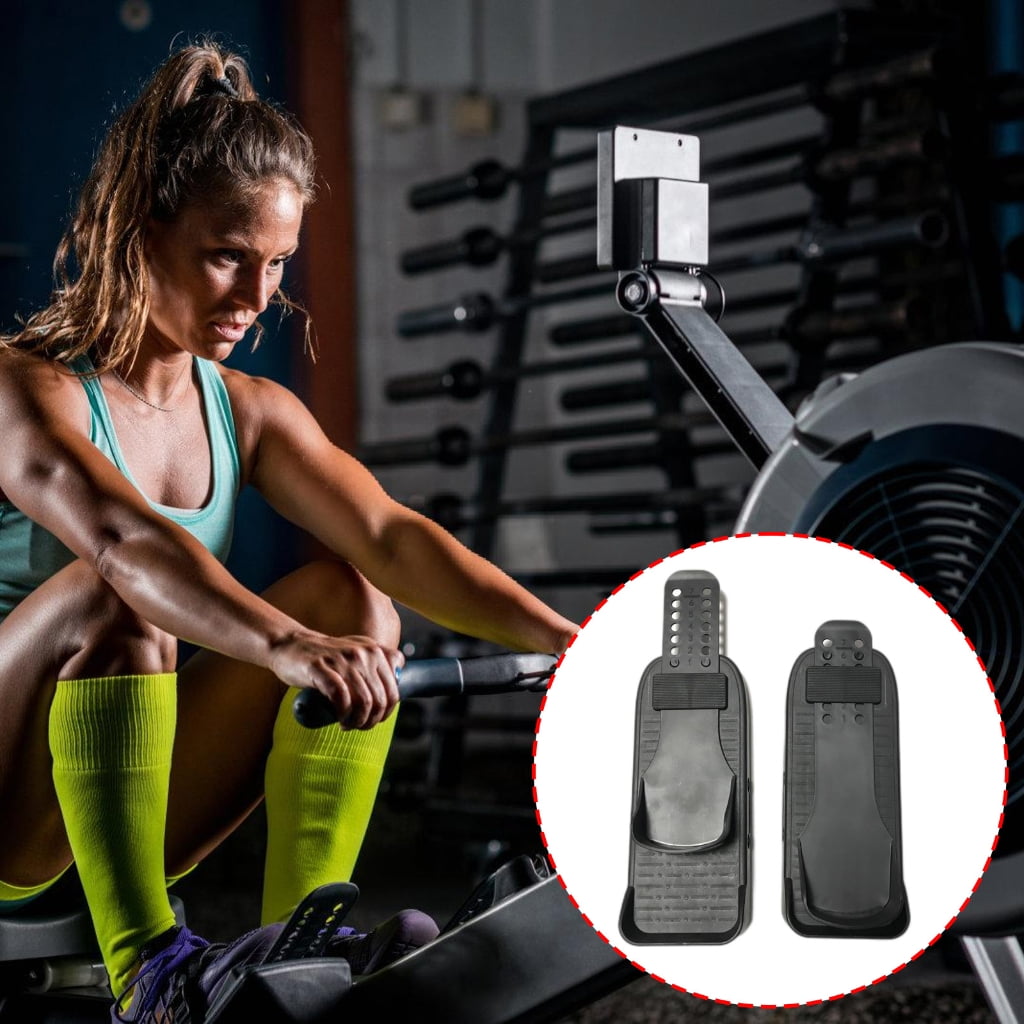 2pack Foot Pedal Equipment Rowing Machine Flat Pedals Professional Pedals for Home and Professional Gym Use
