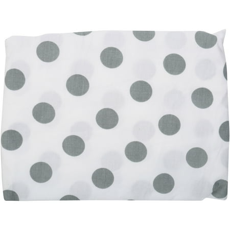 - TL Care® White with Grey Dots Fitted Mini Crib Sheet Pack