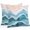 Turquoise, variant on Navy Blue Waves Coastal Throw Pillow Covers 16x16 Inch Set of 2, Teal Ombre Summer Beach Oceans Waterproof Outdoor Pillow Covers, Decorative Cushion Pillowcases for Couch, Sofa, Bed, Garden, Patio