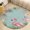 style, variant on Flamingo Pattern Soft Bedroom Round Area Rug, Washable Cute Nursery Circle Throw Mat, Non-Slip Contemporary Small Low Pile Floor Carpet for Dorm Bedside