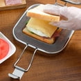 thumbnail image 6 of Sandwich Cage Toaster Sandwich Clip Sandwich Racks Breakfast Sandwich Maker Grill Press Grilled Cheese Maker Panini Press Stainless Steel Toaster Accessory Kitchen Utensils., 6 of 9
