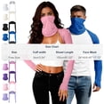 thumbnail image 4 of VBVC Unisex UPF 50+ Sun Protection Arm Shrug and Neck Gaiter,Ladies 2-in-1 Cooling Full Coverage Set for Golf Fishing Outdoor Activities,Pink,Free Size, 4 of 10