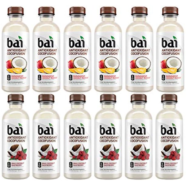 LuvBox Variety Bai Antioxidant Water Pack , Pack Of 12 , 18 Fl Oz