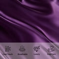 thumbnail image 5 of Ntbay Ultra Soft Satin Long Body Pillowcase with Envelope Closure, Cooling and Smooth Body Pillow Cover for Hair and Skin, 20" x 54", Eggplant Purple, 5 of 5