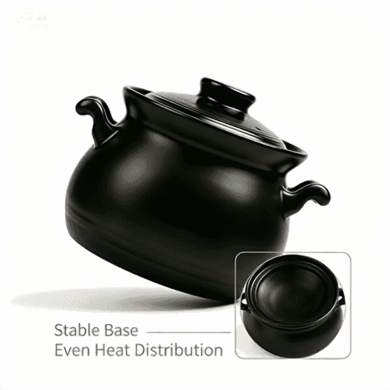 4 Quart Cauldron Slow Cooker with Fixed Ceramic Crock