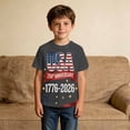 thumbnail image 2 of Usa 250th Anniversary Shirt Boys Girls 4th of July Shirts Crewneck Pullover Short Sleeve Casual Graphic Tees Summer Tops T Shirts for Kids Everyday Wear, 2 of 5