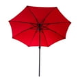 thumbnail image 7 of FLAME&SHADE 10 ft Outdoor Market Patio Table Umbrella with Fiberglass Rib Tips and Tilt, Red, 7 of 7