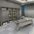thumbnail image 4 of Customized office desk, fashionable and creative boss desk and chair combination, complete set of bookcases, simple and modern My Lux Decor Round, 4 of 12