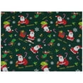 5Pcs Christmas Cotton Fabric Decor 25*25Cm Squares Quilting Xmas Diy