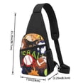 thumbnail image 4 of Disketp Sling Backpack,Multipurpose Crossbody Shoulder Bag Travel Hiking Daypack-Balls, 4 of 6