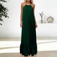 thumbnail image 7 of LangJing Women's Maxi Summer Dresses 2026 Linen Cotton Halter Neck Beach Sundress Loose Backless Sleeveless House Dress Flowy Vacation Casual Dress, 7 of 7