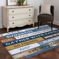 thumbnail image 4 of Lake Farmhouse Large Area Rugs for Bedroom Living Room, Soft Non Slip Carpet Bedside Rug, Vintage Wood Grain Country Pastoral Rectangular Floor Cover Kitchen Accent Rug 3'x5' for Dining Room/Office, 4 of 9