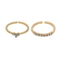thumbnail image 1 of Opening Adjustable Rings Love Jewelry Heart Alloy Rings F4 Lot Shiny M6F0 H U4H6, 1 of 2