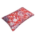 thumbnail image 3 of YFYANG Super Soft Rectangular Plush Cushion Cover (Without Pillow Insert), Red Floral Line Art Comfort and Non-Pilling Hidden Zip Bedroom Sofa Pillowcases, 14"x20", 3 of 8