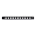 thumbnail image 3 of Tripp Lite 16 ports 1U Rack-Mount Non Blindé Panneau de Patch Keystone/Multimedia, RJ45 Ethernet, USB, HDMI, Cat5e/6 - Panneau de Patch - Noir - 1U - 19 Pouces - 16 ports, 3 of 4