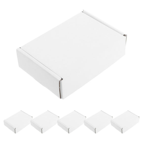 6pcs Small Shipping Boxes For Small Business Kraft Paper Cardboard Mailer Boxes Delivery Packing Boxes For Packaging And Mailing