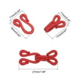 thumbnail image 2 of Ganchos de costura y ojos, paquete de 14 ganchos y ojos cubiertos de poliéster para ropa (Rojo, longitud de 27 mm), 2 of 7