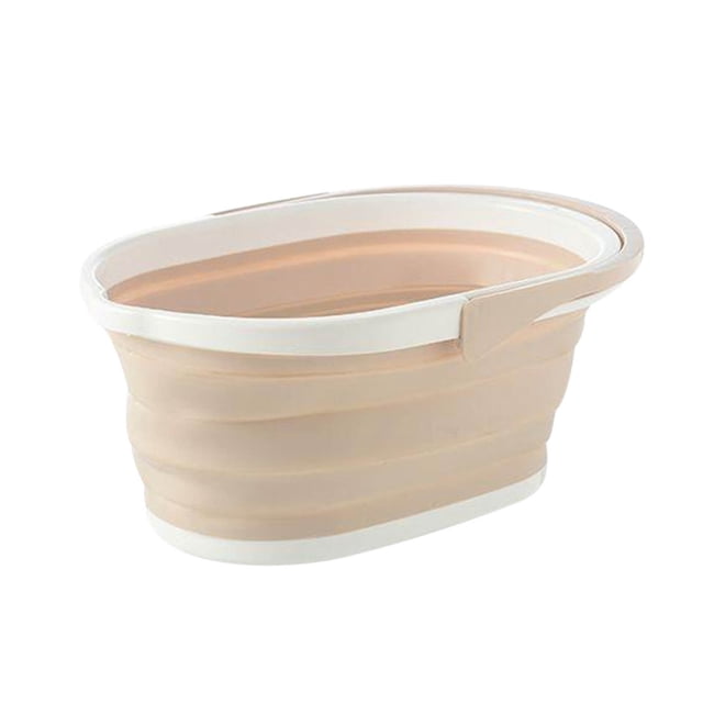 Cubos con Manijas Cubo Grande de Fresadora con Manija, Utilizado para la Limpieza de la Casa, Cubo Plegable Multipropósito Al Aire Libre Que Ahorra Espacio, Utilizado para Acampar Y Pescar Cubo de Pes