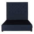 thumbnail image 1 of Box Base Cama + Cabecera Queen Size Mary Azul Marino, 1 of 8