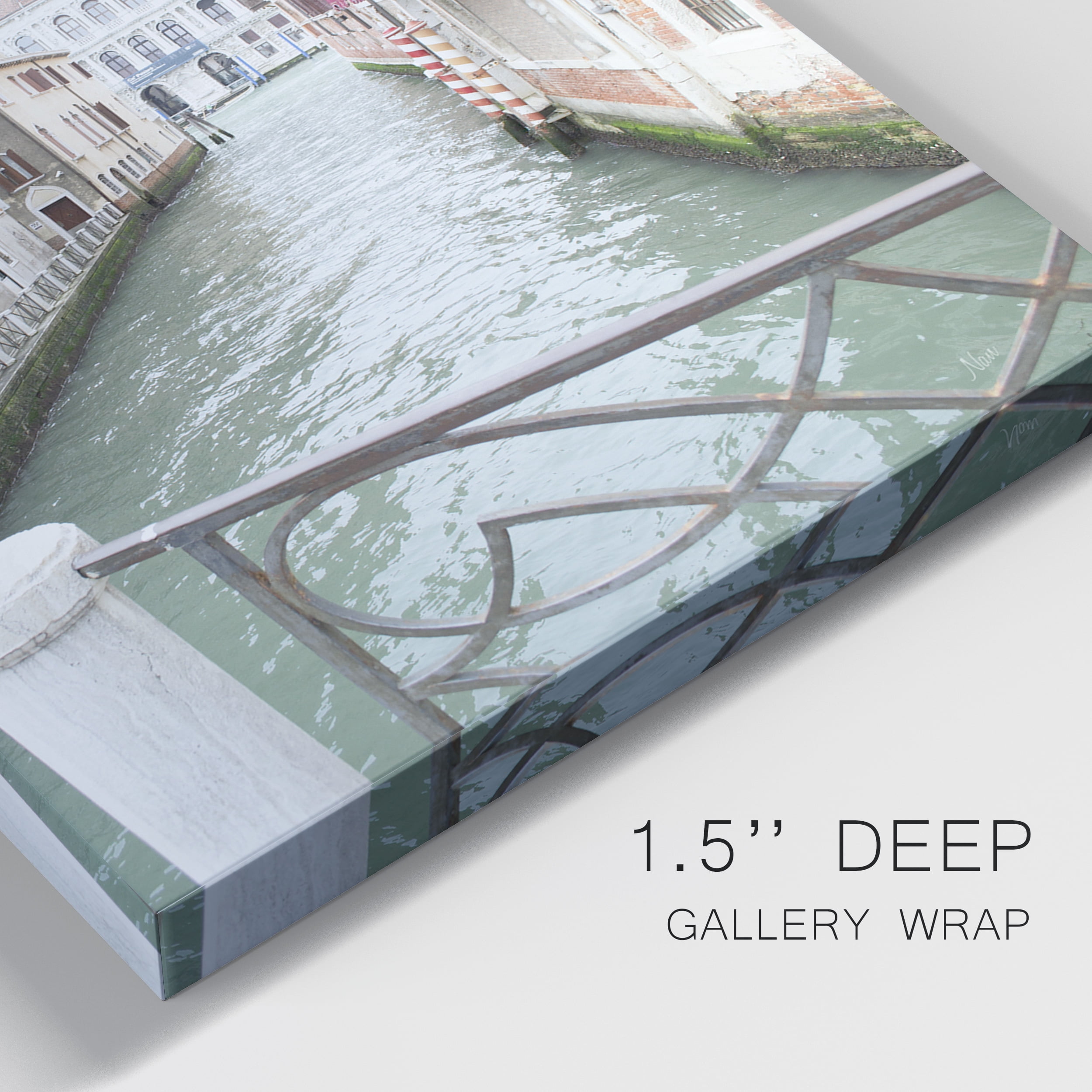 Venice Canal I Premium Gallery Wrapped Canvas - Ready to Hang - Set of 2 - 8 x 12 Each