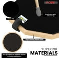 thumbnail image 5 of 5 Core Drum Practice Pad Set 12" Adjustable Snare Drumming Stand Double Sided Silent Drummer Kit - DPAD COMBO BLK, 5 of 7
