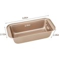 thumbnail image 2 of Loaf Pan Set of 2, Beasea 8.5 x 4.5 Inch Bread Baking Pans Nonstick Bakeware Golden Loaf Baking Pans, Carbon Steel Bread Loaf Pans, 2 of 7