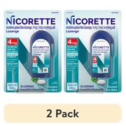 (2 pack) Nicorette Nicotine Lozenges, Stop Smoking Aids, 4 mg, Mint, 20 Count