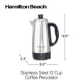 thumbnail image 4 of Hamilton Beach Stainless Steel 12-Cup Coffee Percolator, 4 of 7