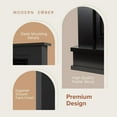 thumbnail image 3 of Modern Ember Patton 64" Black Mantel Electric Fireplace Package, 42" Firebox, 5 Flame Colors, 10 Ember Bed Colors, Log & Crystal Kits, Alexa/Wi-Fi Enabled, 3 of 8