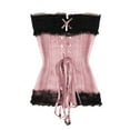 thumbnail image 4 of TOOYOU Women Corset Top Lace Lace Bony Bow Court Corset Shapesome Top, 4 of 4