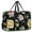 Black, variant on For Spirit Airlines Personal Item Bag 18x14x8 Inch, Floral Weekender Travel Bag, Foldable Travel Duffel Bag Underseat Carry on Bag with Luggage Sleeve for Women and Men 30L